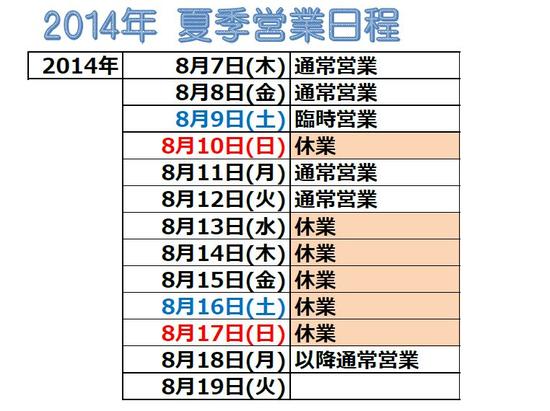 暑い日々が続いておりますのでくれぐれもご自愛ください。
